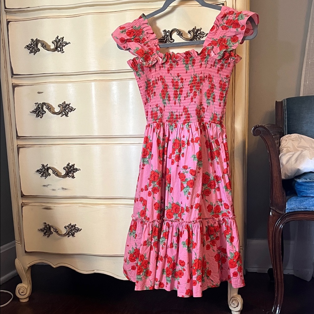 Floral Pink Casual Dress